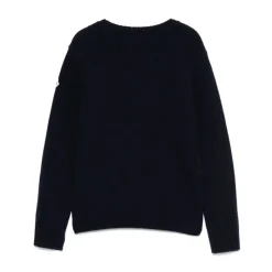 Tricolour-Trimmed Wool Sweater