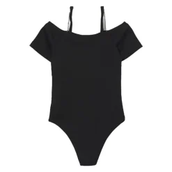 T-shirt met boot hals en korte mouwen