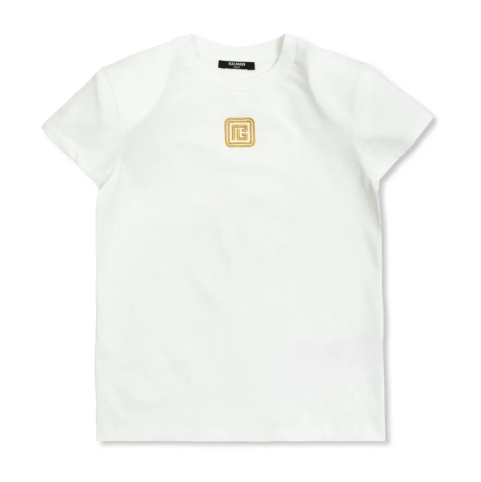 T-shirt met geborduurd logo