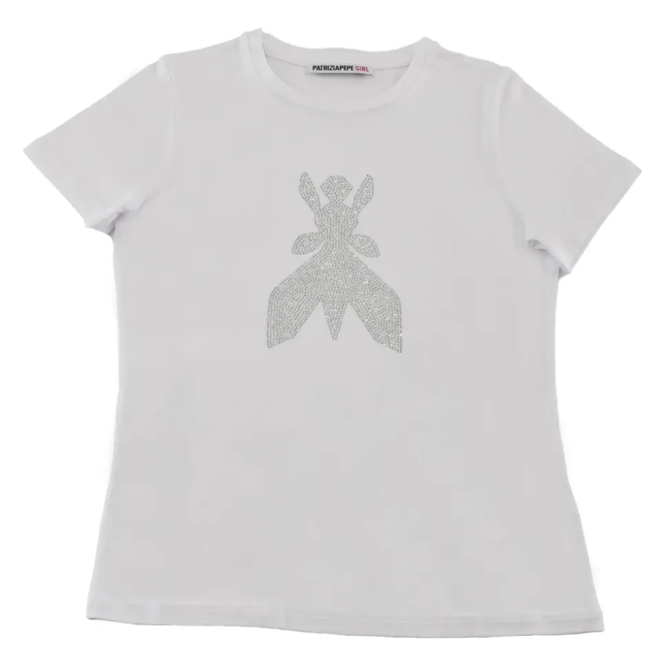 T-shirt met kristallen