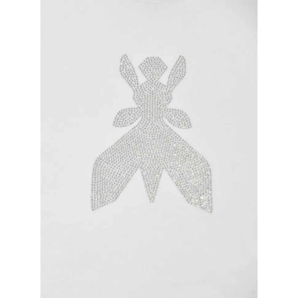 T-shirt met kristallen