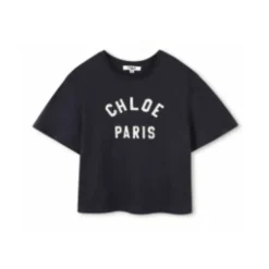 T-shirt met logo-borduursel