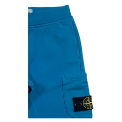 Turquoise Bermuda Shorts met Logo Appliqué