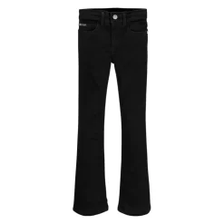 Uitlopende Jeans voor Meisjes in Zwart Katoen