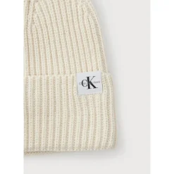 Unisex Beanie Hat Roomwit - Logo CK