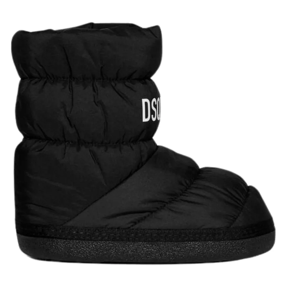 Urban Snowboots Zwart Puffer