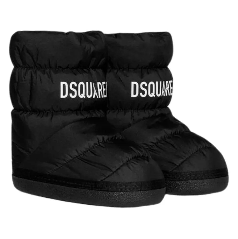 Urban Snowboots Zwart Puffer