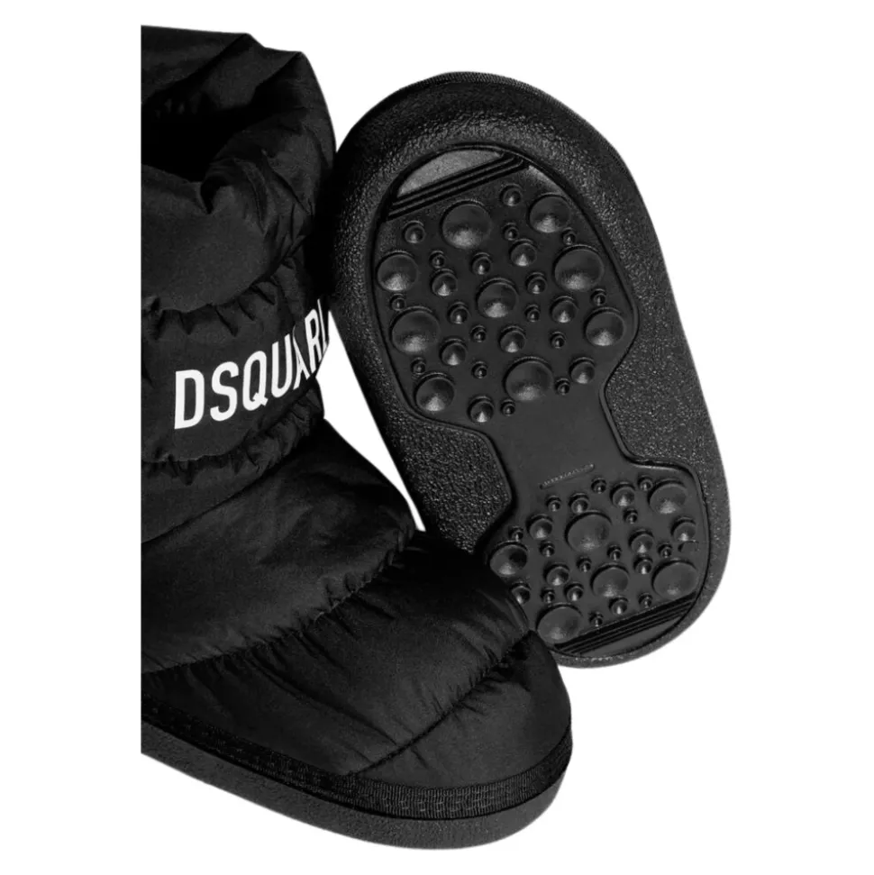 Urban Snowboots Zwart Puffer