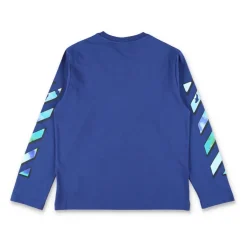 Urban Stijl Blauw Longsleeve T-shirt