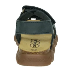 Verstelbare Blauwe Sandaal met Rubberen Zool