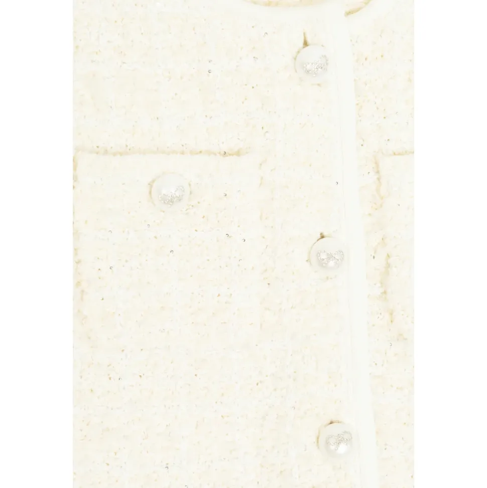 Vest met decoratieve afwerking