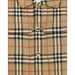 Vintage Check Gewatteerde Jas