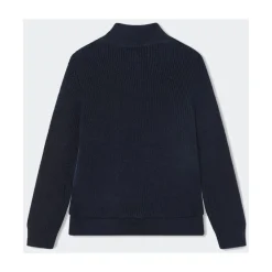 Volledige Rits Nylon en Wolmix Trui