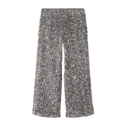 Wijde broek Graniet Grijs/Goud en Wit