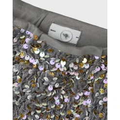 Wijde broek Graniet Grijs/Goud en Wit