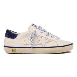 Wit Blauw Superstar Leren Sneakers