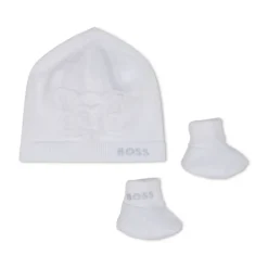 Wit Gebreide Accessoireset met Panda