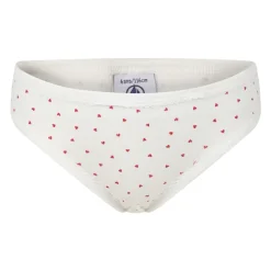 Wit Geribbeld Slipjes Set met Harten