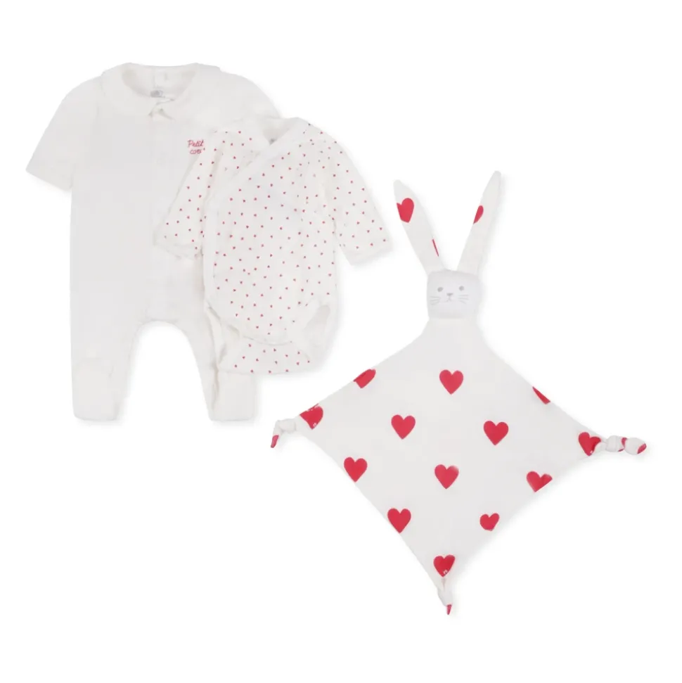 Wit Katoenen Babygrow Romper Bodysuit Set