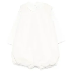 Wit Katoenen T-shirt en Romper Set