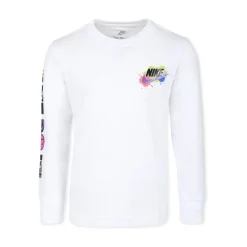 Wit longsleeve T-shirt met logo