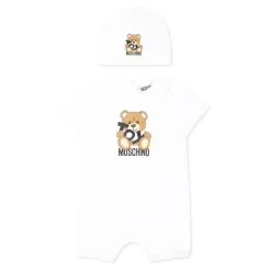 Wit Romperset met Teddybeer