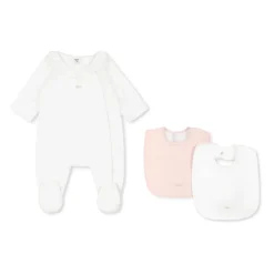 Witte Babygrow Set met Slabbers