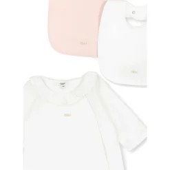 Witte Babygrow Set met Slabbers