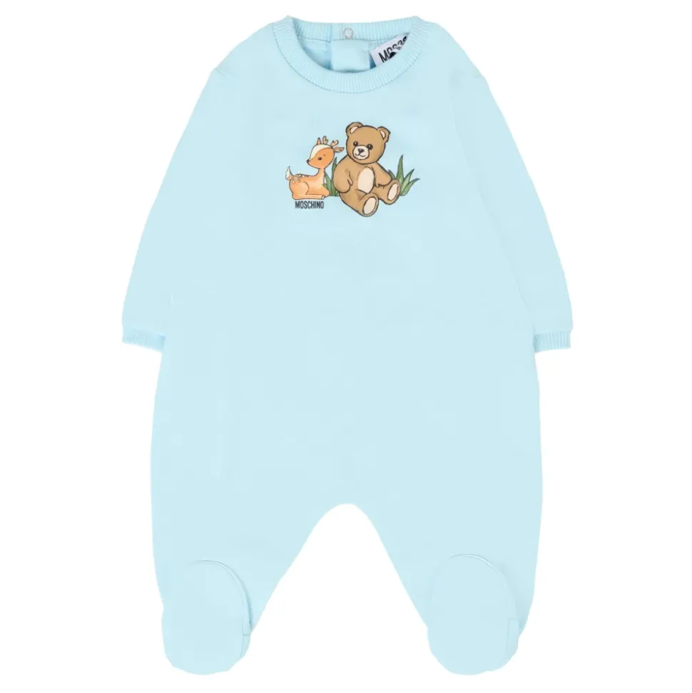 Witte Babygrow Set met Teddy Bear Print