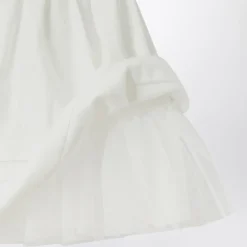 Witte babyjurk met korte mouwen