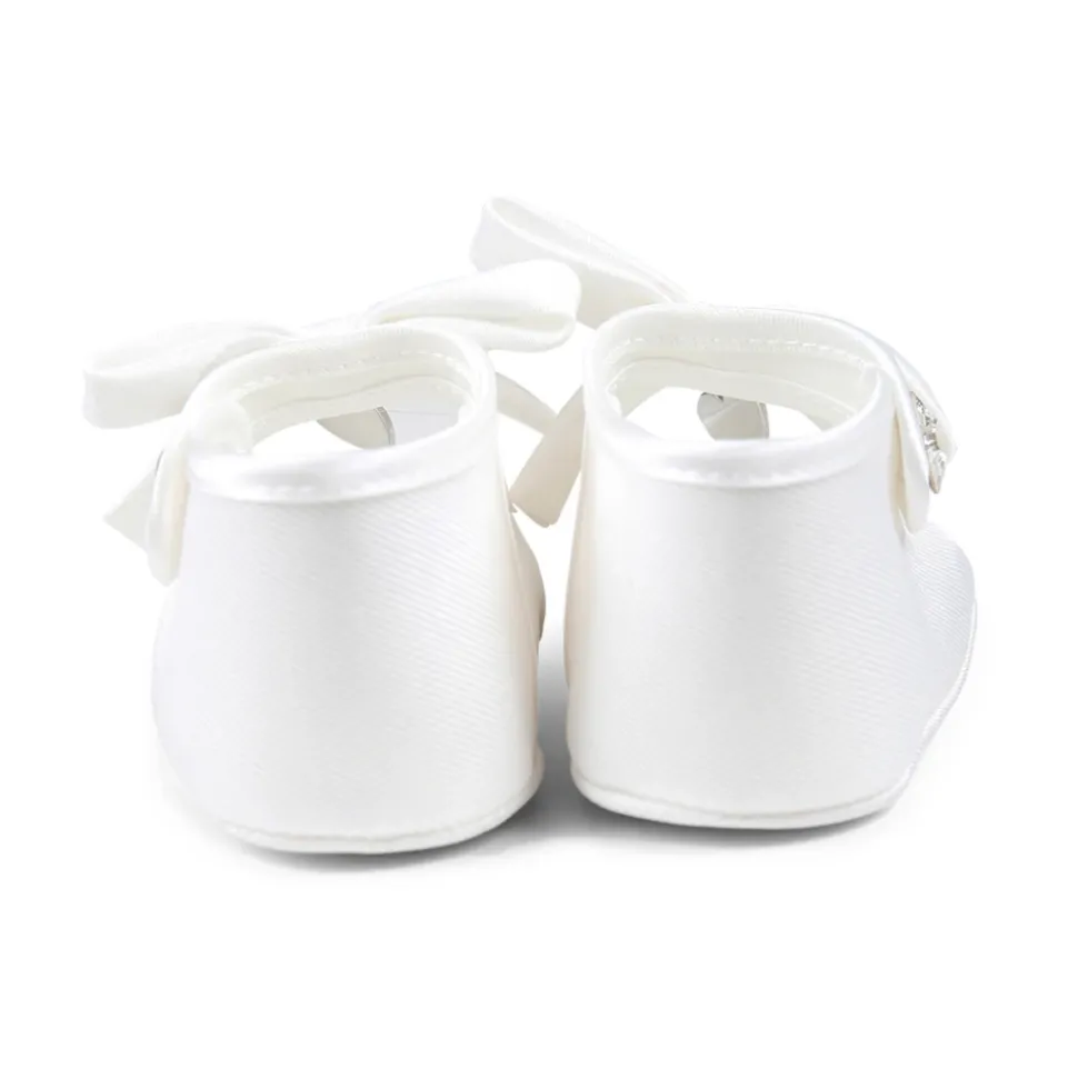 Witte Balletflats met Enkelband