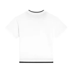 Witte Crew Neck T-shirts en Polos