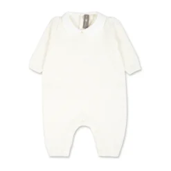 Witte Diamantpatroon Wollen Babypak