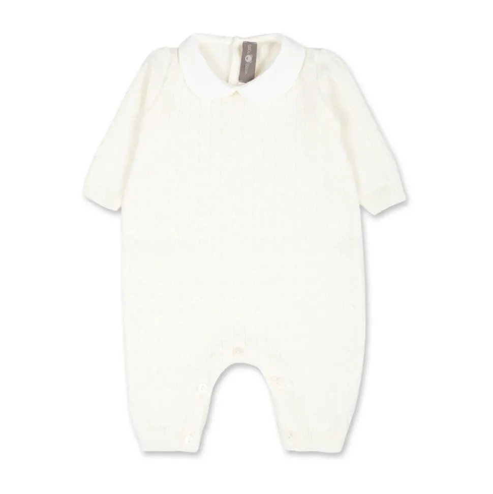 Witte Diamantpatroon Wollen Babypak