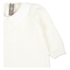 Witte Diamantpatroon Wollen Babypak