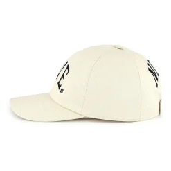 Witte Geborduurde Logo Katoenen Pet