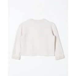 Witte Gebreide Cardigan