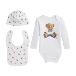 Witte Gebreide Jurk Geschenkdoos Set