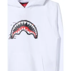 Witte Hoodie met Centrale Print