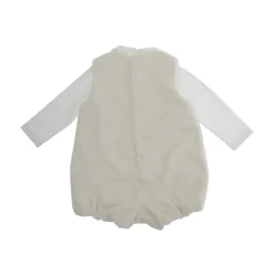 Witte Jurk Set T-Shirt+Salopette