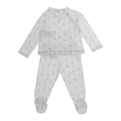 Witte Jurken Set met All-Over Motief