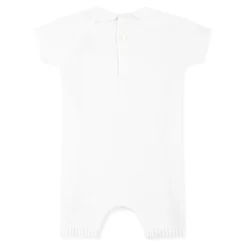 Witte Kabel Gebreide Romper