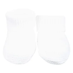Witte Katoenen Baby Slofjes