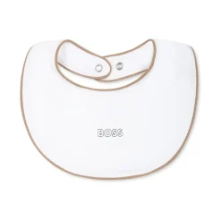 Witte Katoenen Babygrow Slabber Muts Set