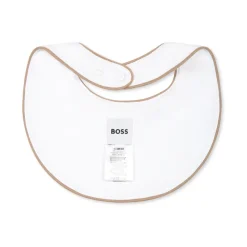 Witte Katoenen Babygrow Slabber Muts Set