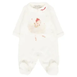 Witte Katoenen Ballerina Rompers met Tule