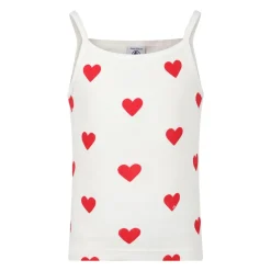 Witte katoenen hemdjes met rood logo