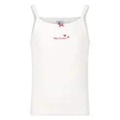 Witte katoenen hemdjes met rood logo