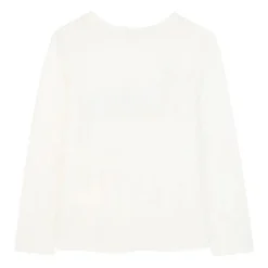 Witte Katoenen Longsleeve T-Shirt