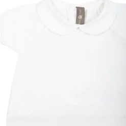 Witte Katoenen Romper met Teddybeer